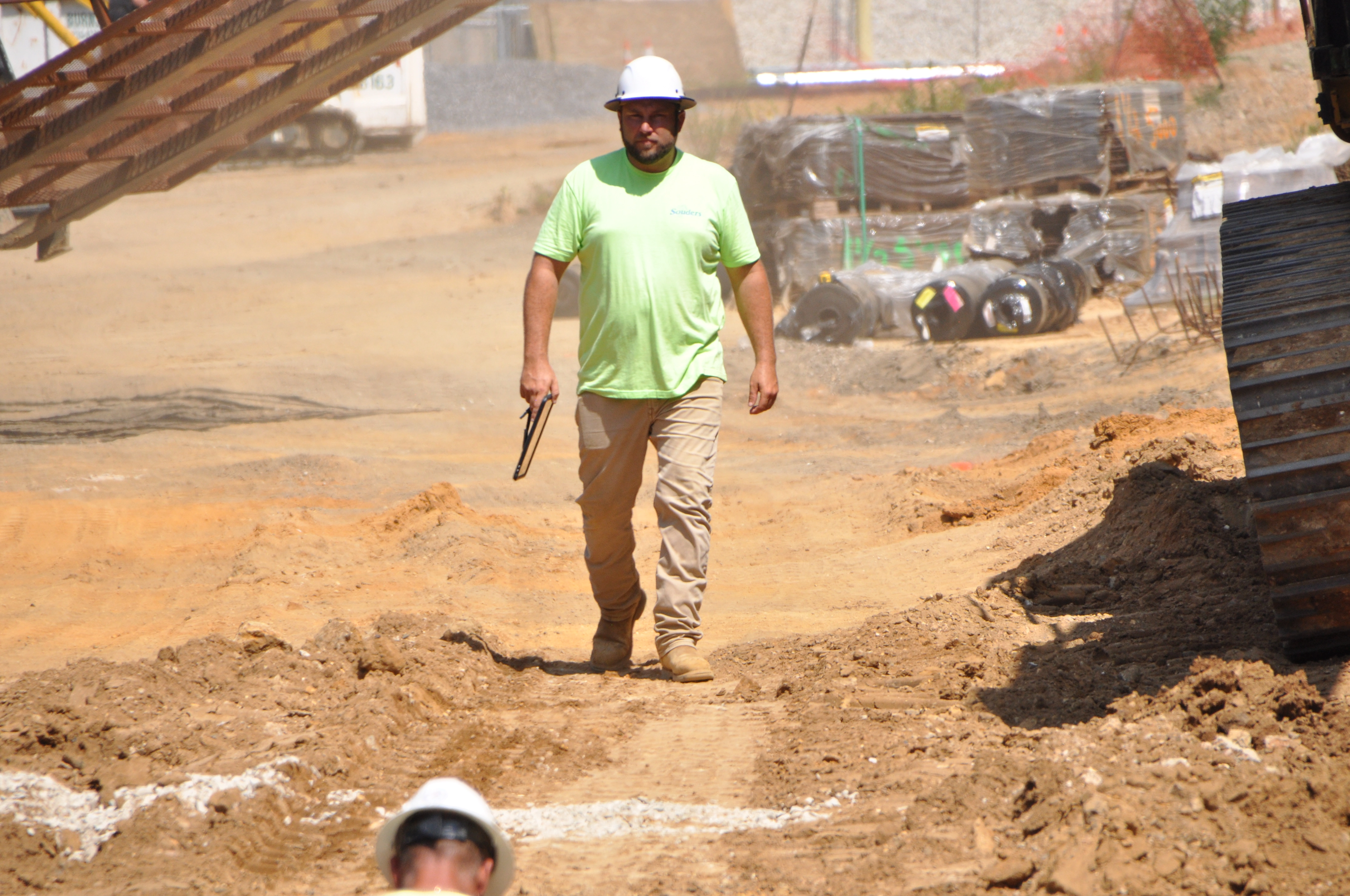 Construction workers on job site